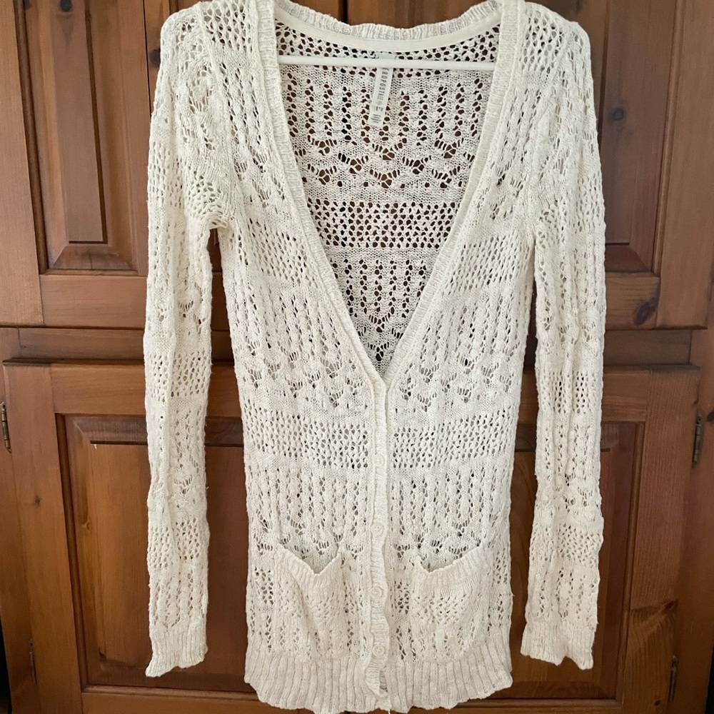 Aeropostale Crochet Cardigan